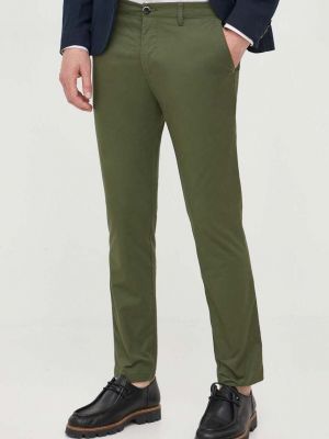 Proste spodnie Sisley zielone