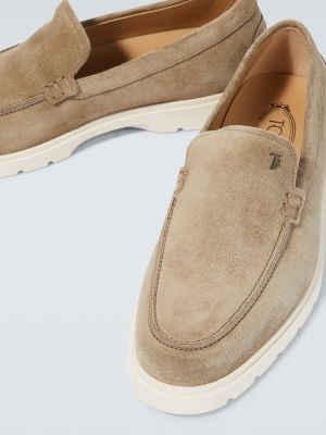 Slip-on seemisnahksed loafer-kingad Tod's pruun