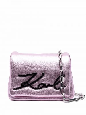 На плечо сумка Karl Lagerfeld, розовый