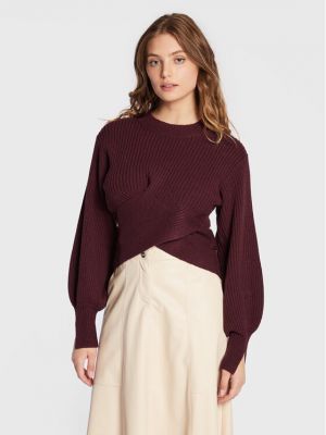 Пуловер Bruuns Bazaar винено червено