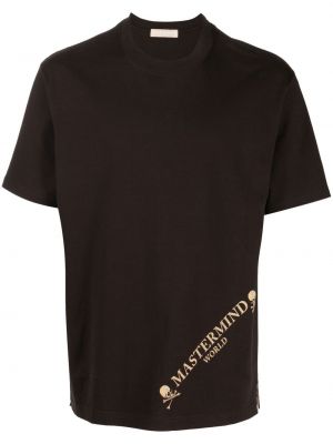 Majica s printom Mastermind World smeđa