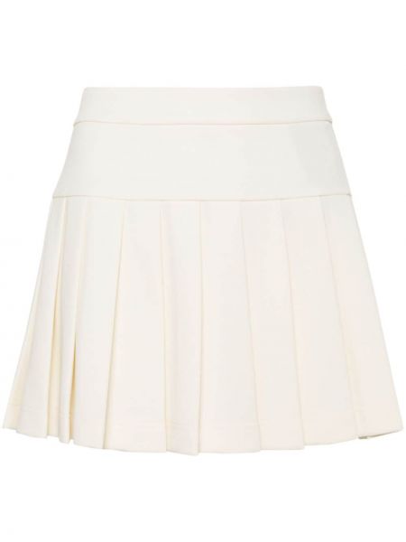 Plisované mini sukně Palm Angels bílé