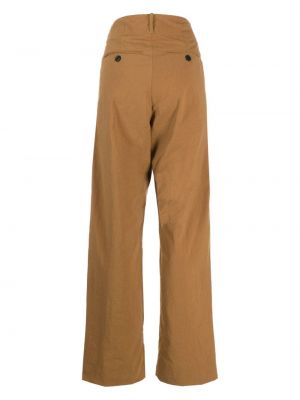 Pantalon droit taille haute Plan C marron