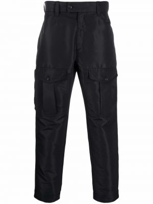 Pantalones cargo ajustados con bolsillos Alexander Mcqueen negro