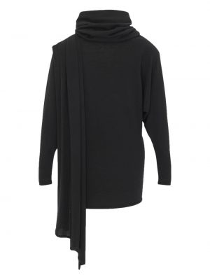 Vilnonis suknele su gobtuvu Saint Laurent juoda
