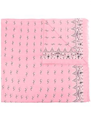 Paisley mintás sál nyomtatás Saint Laurent rózsaszín