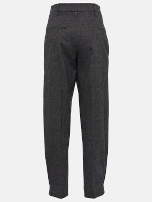 Pantalon en laine Brunello Cucinelli gris