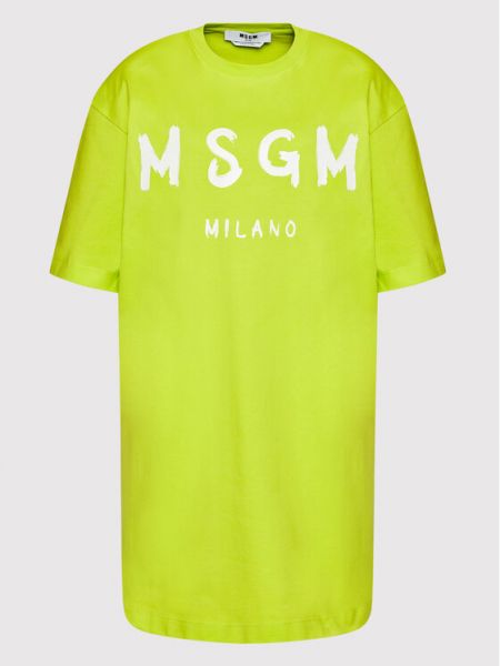 Luźna sukienka Msgm - zielony