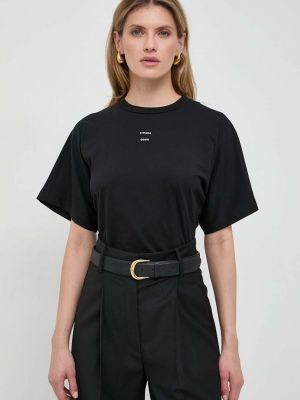Bavlněné tričko Liviana Conti černé