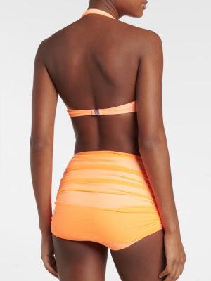 Bikini cu talie înaltă Norma Kamali portocaliu