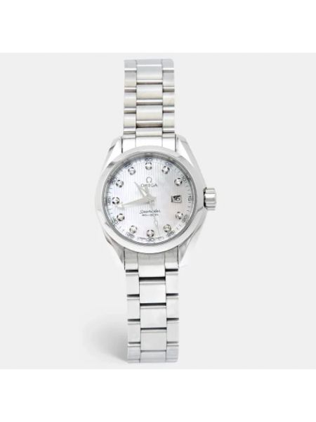 Zegarek ze stali chirurgicznej Omega Vintage biały