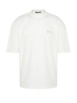 Oversize тениска Trendyol бяло