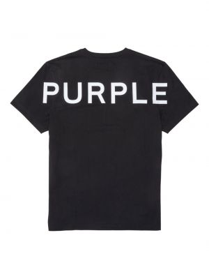 Kokvilnas t-krekls ar apdruku Purple Brand