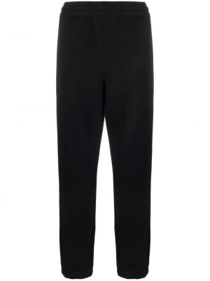 Bavlnené teplákové nohavice s výšivkou Zegna čierna