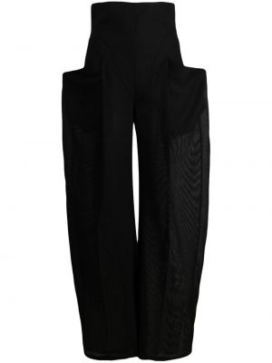 Pantalon en laine slim Alessandro Vigilante noir