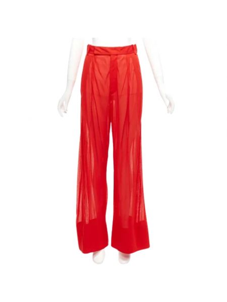 Spodnie 3/4 retro Celine Vintage czerwone