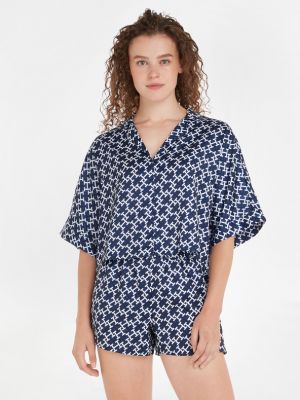 Pijamale Tommy Hilfiger Underwear albastru