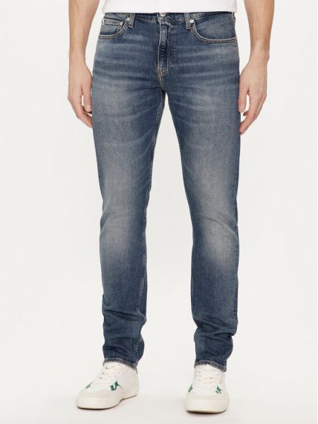 Slim fit priliehavé skinny fit džínsy Calvin Klein Jeans modrá