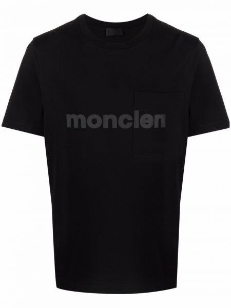 Camiseta con estampado Moncler negro