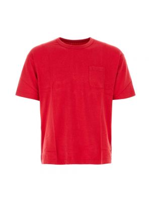 Koszulka bawełniana Visvim czerwona
