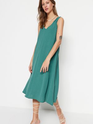 Midi haljina Trendyol zelena