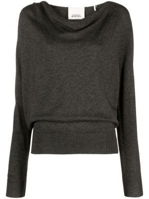 Sweter drapowany Isabel Marant szary