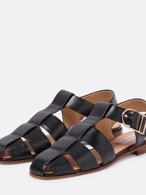 Kožené sandály Gabriela Hearst černé
