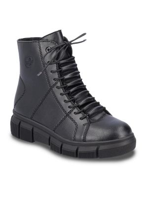 Členkové topánky Rieker čierna