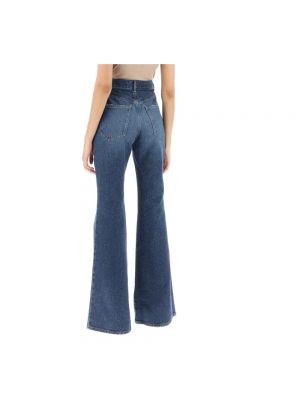 High waist bootcut jeans ausgestellt Chloã© blau