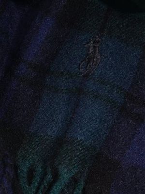 Клетчатый кашемировый шарф Polo Ralph Lauren черный