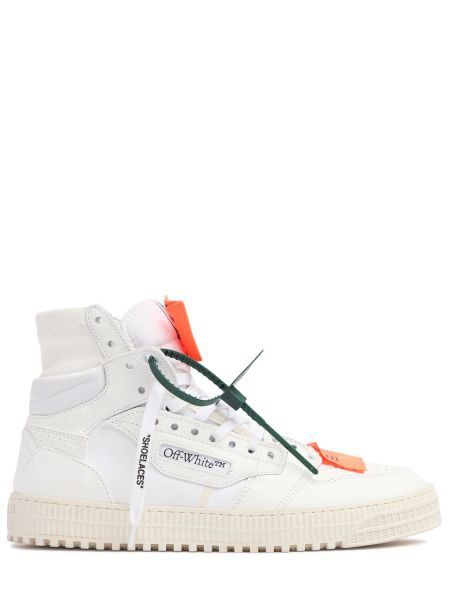 Nahka korkeat lenkkarit Off-white valkoinen