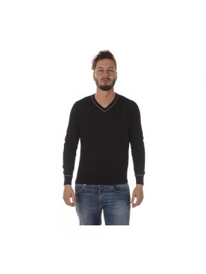 Dzianinowy sweter Armani Jeans czarny