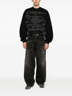 Bluza z przetarciami bawełniana Y/project czarna