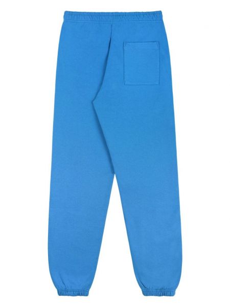 Spodnie sportowe bawełniane z nadrukiem Sporty And Rich niebieskie