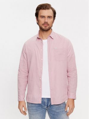 Джинсова сорочка Pepe Jeans рожева