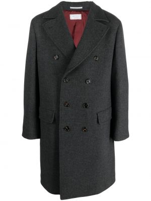 Manteau en laine Brunello Cucinelli gris