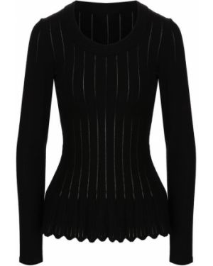 Шерстяной пуловер Alaïa, черный