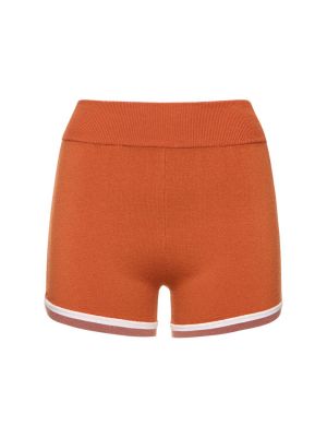 Pantalones cortos de lana Nagnata naranja