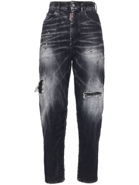 Jean extensible effet usé Dsquared2 noir