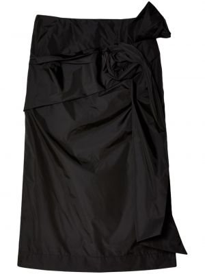 Květinové pouzdrová sukně Simone Rocha černé