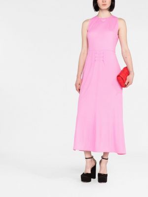 Dlouhé šaty Prada růžové
