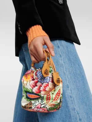 Kožna clutch torbica s printom Etro