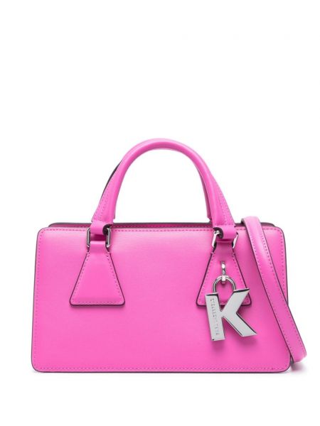 Кожени шопинг чанта Karl Lagerfeld