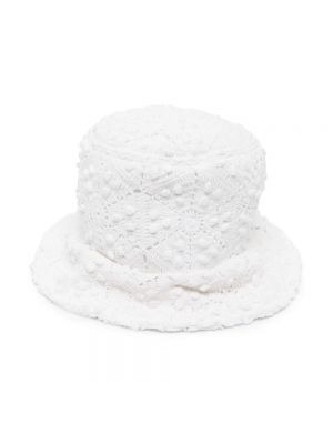 Dzianinowy kapelusz Comme Des Garcons biały
