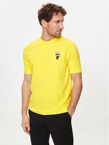 Marškinėliai Karl Lagerfeld geltona