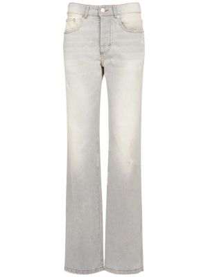 Priliehavé džínsy s rovným strihom Ami Paris sivá