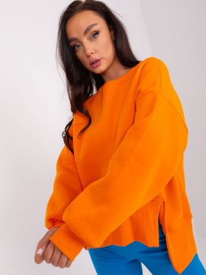 Bluza z kapturem Fashionhunters pomarańczowa