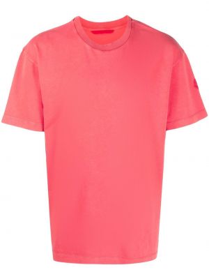 Памучна тениска Moncler червено