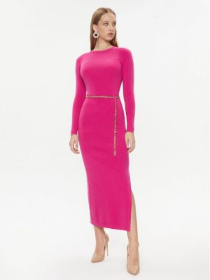 Плетена рокля slim Michael Michael Kors розово