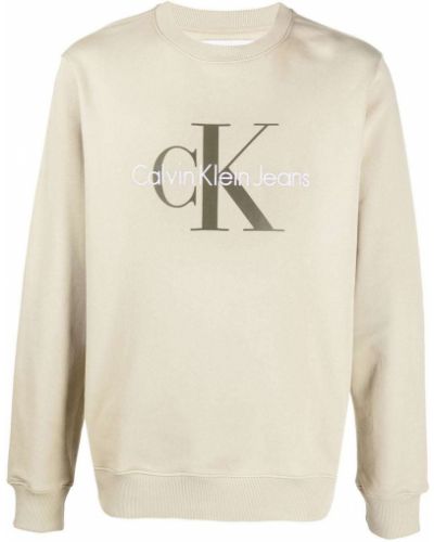 Bomull brodert sweatshirt Calvin Klein Jeans